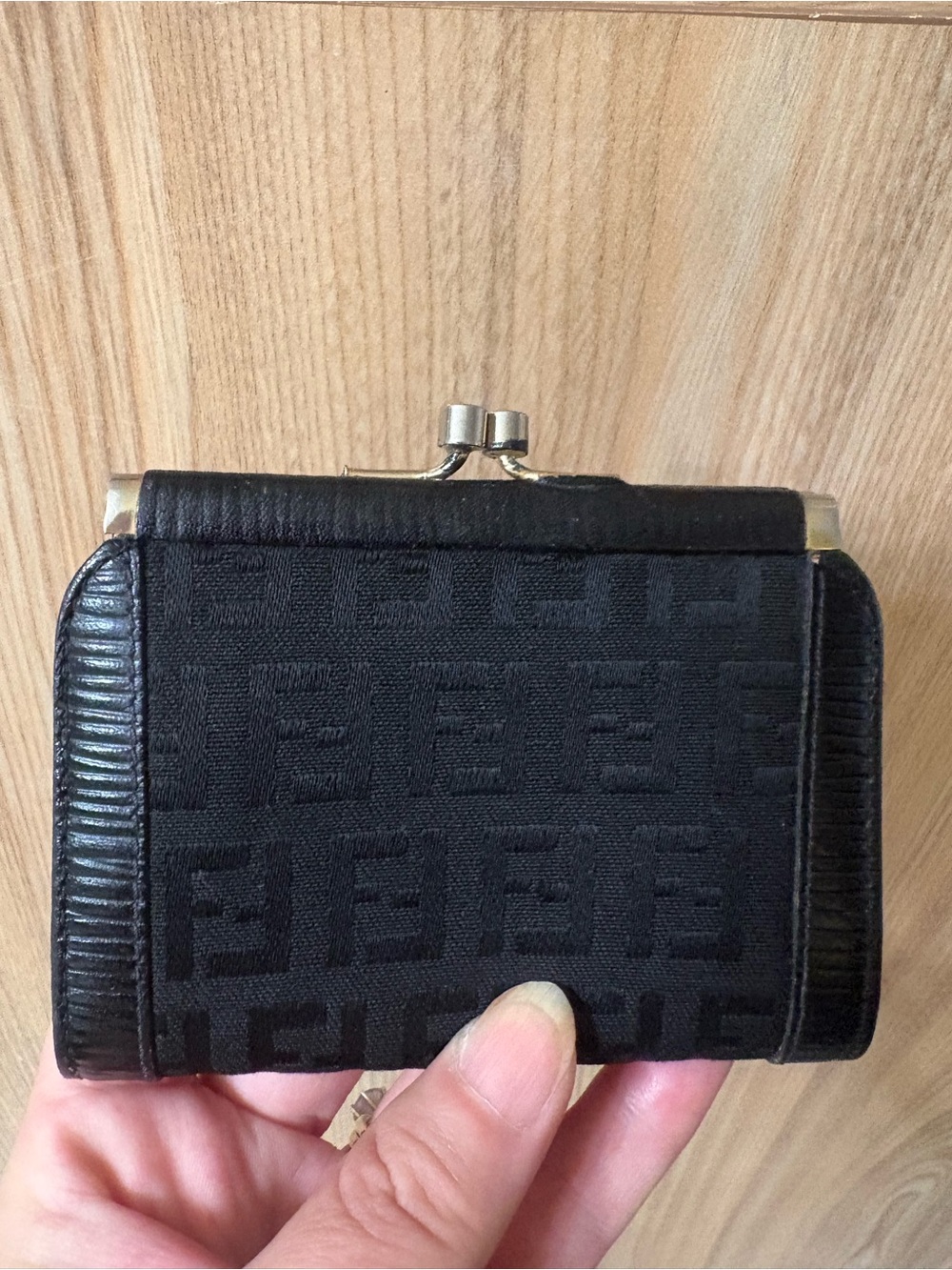 Authentic FENDI Coin Purse Coin Wallet Purse Zucca Pattern Made in Italy - Picture 3 of 11